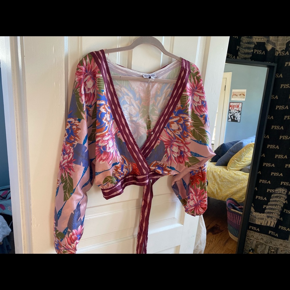 Patterned Crop Top